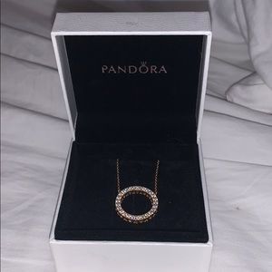 Reversible pandora circle necklace.